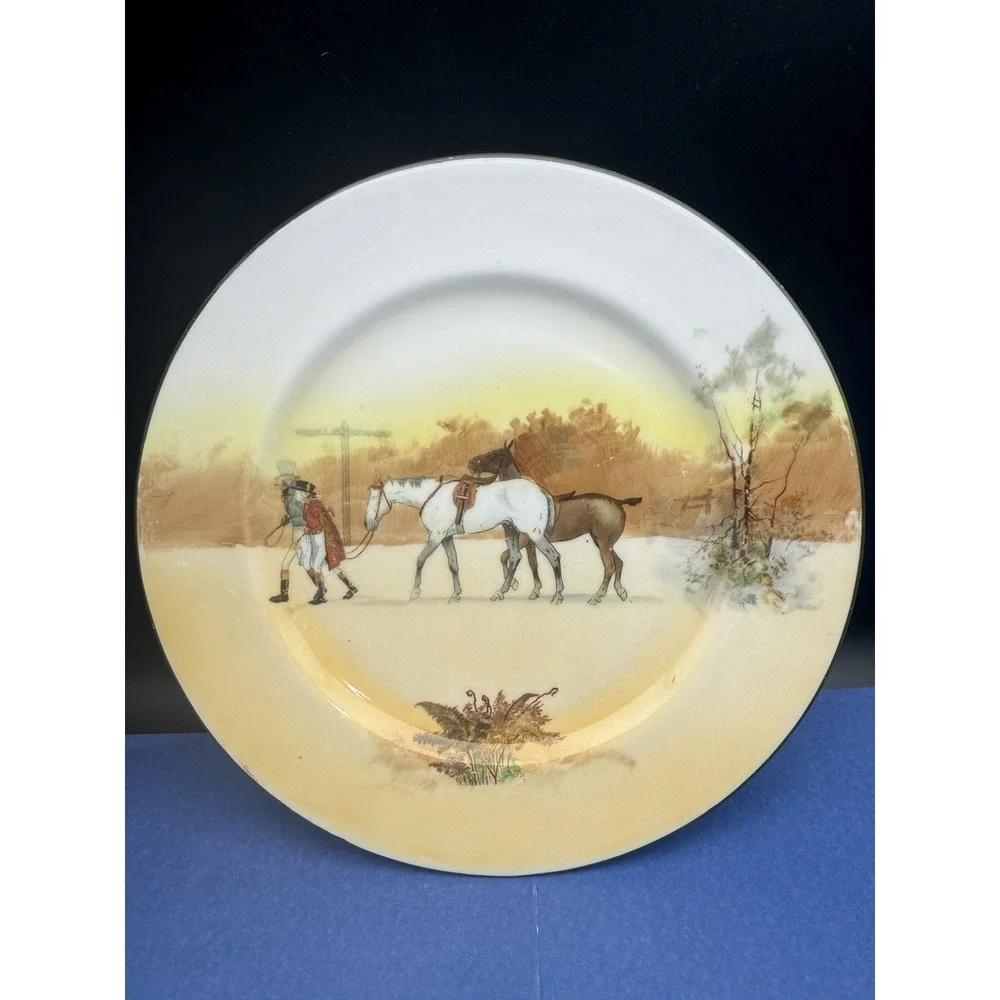 Vintage‎ Royal Doulton Made in England Hunting Scene (John Peel) Salad Plate